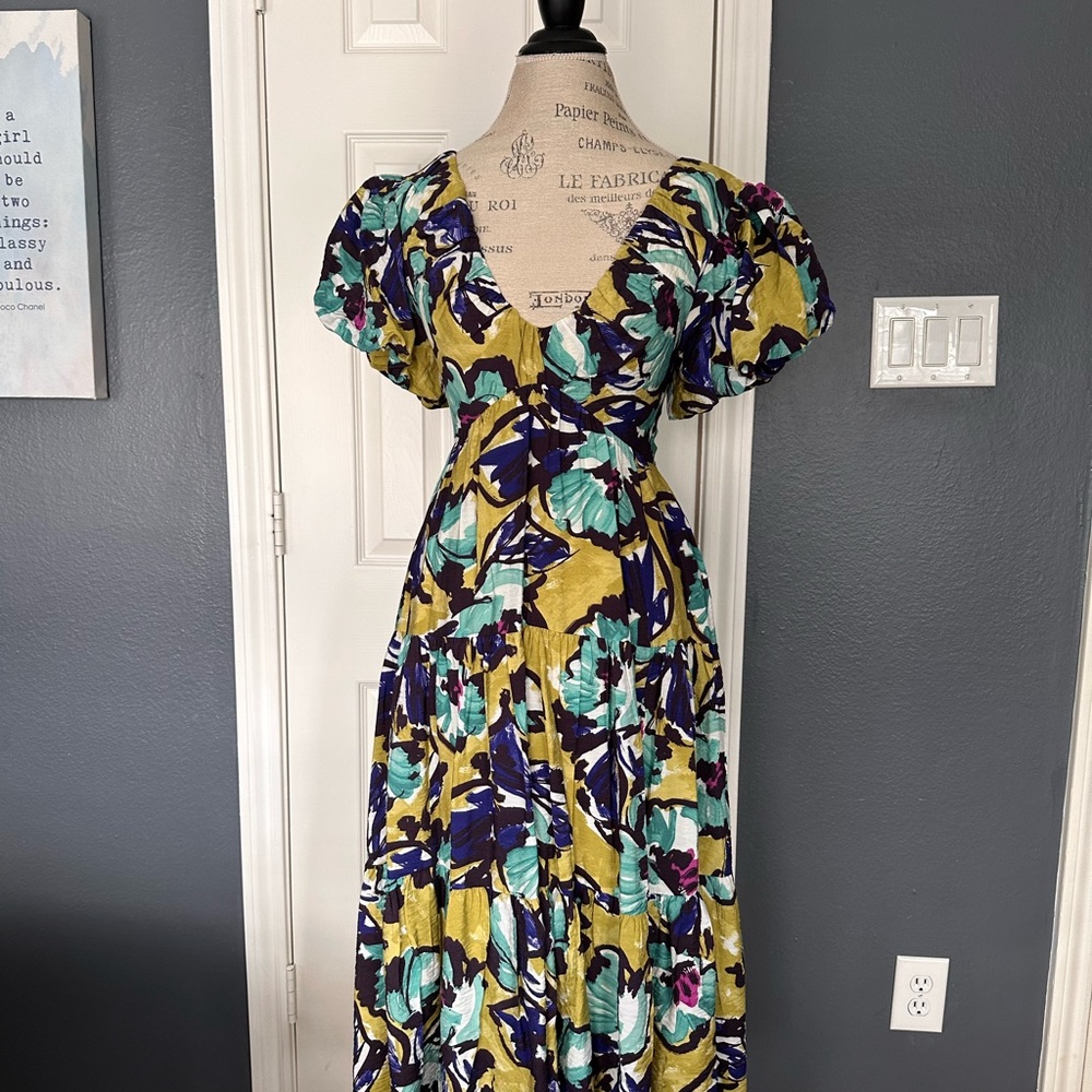 By Anthropologie Puff-Sleeve Dress